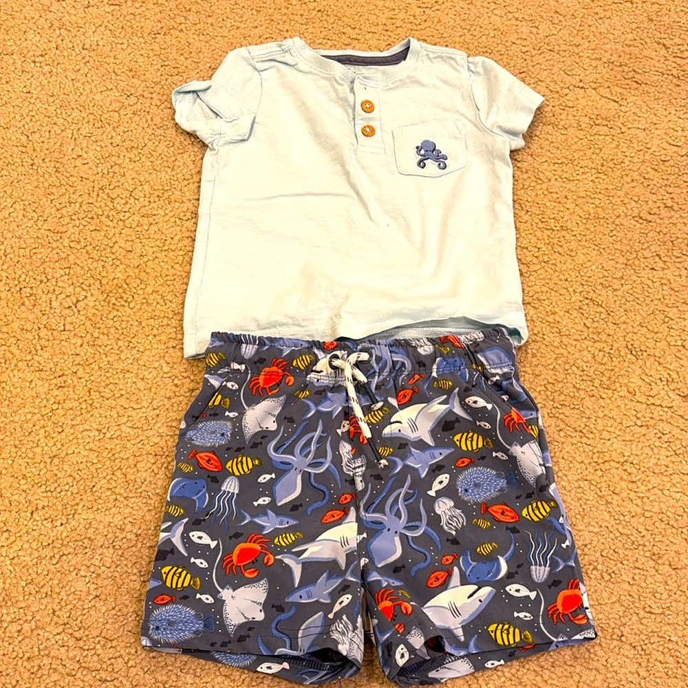 Tommy bahama swim shorts and matching shirt